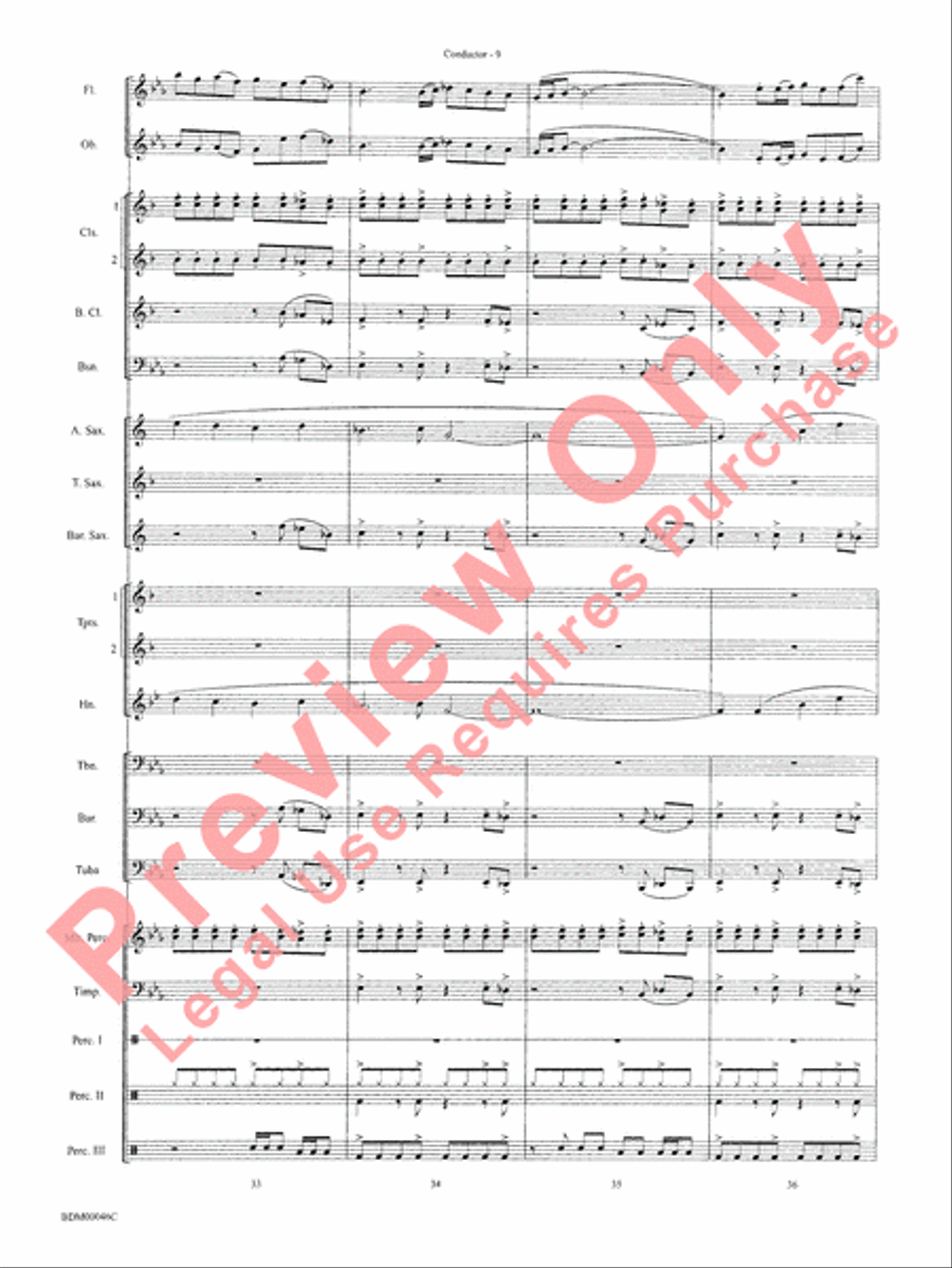 To Forge the New Frontier Concert Band scores gallery preview page 12