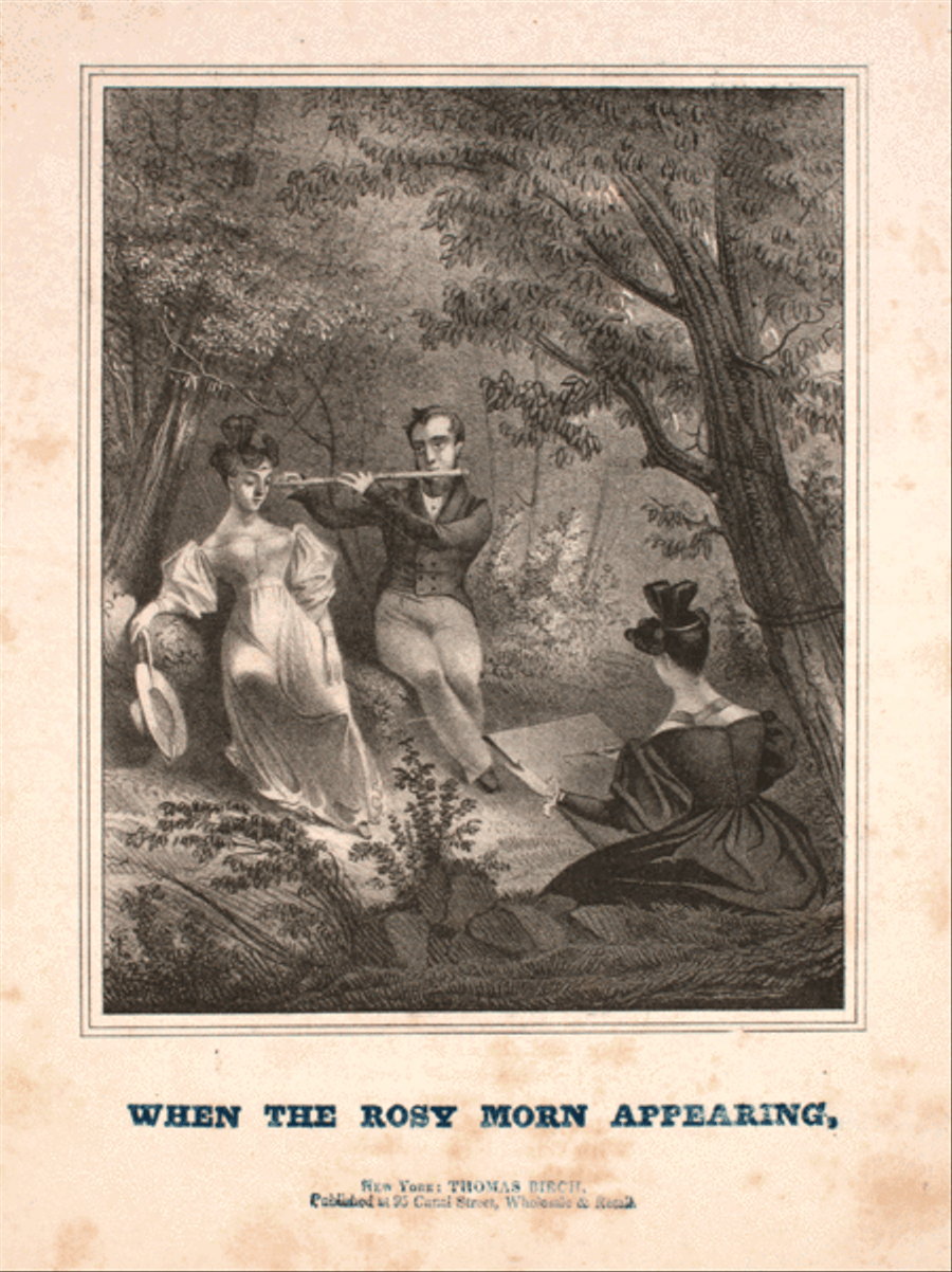 When the Rosy Morn Appearing. A Favorite Solo, Duet and Trio Voice scores gallery preview page 1