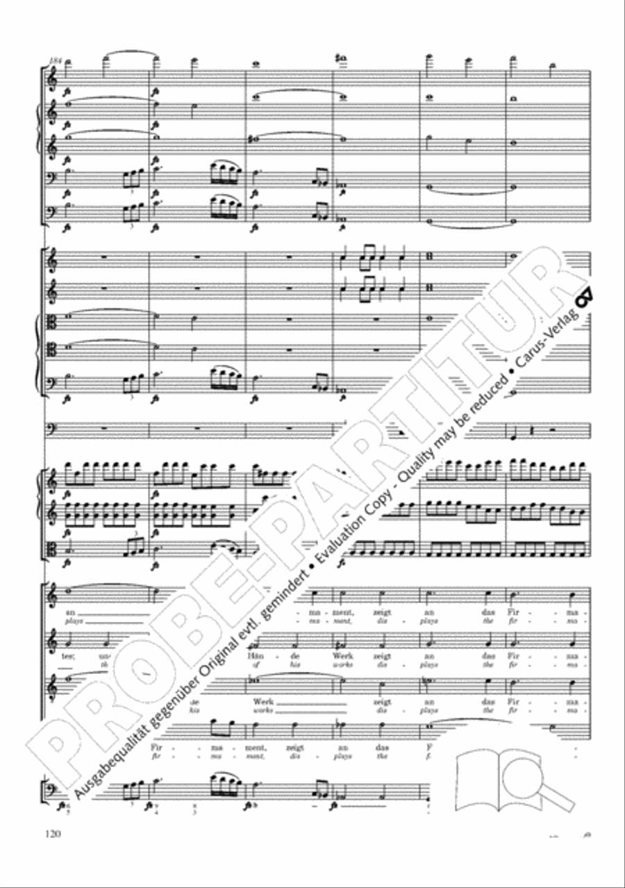 The Creation (Die Schopfung) 4-Part scores gallery preview page 140