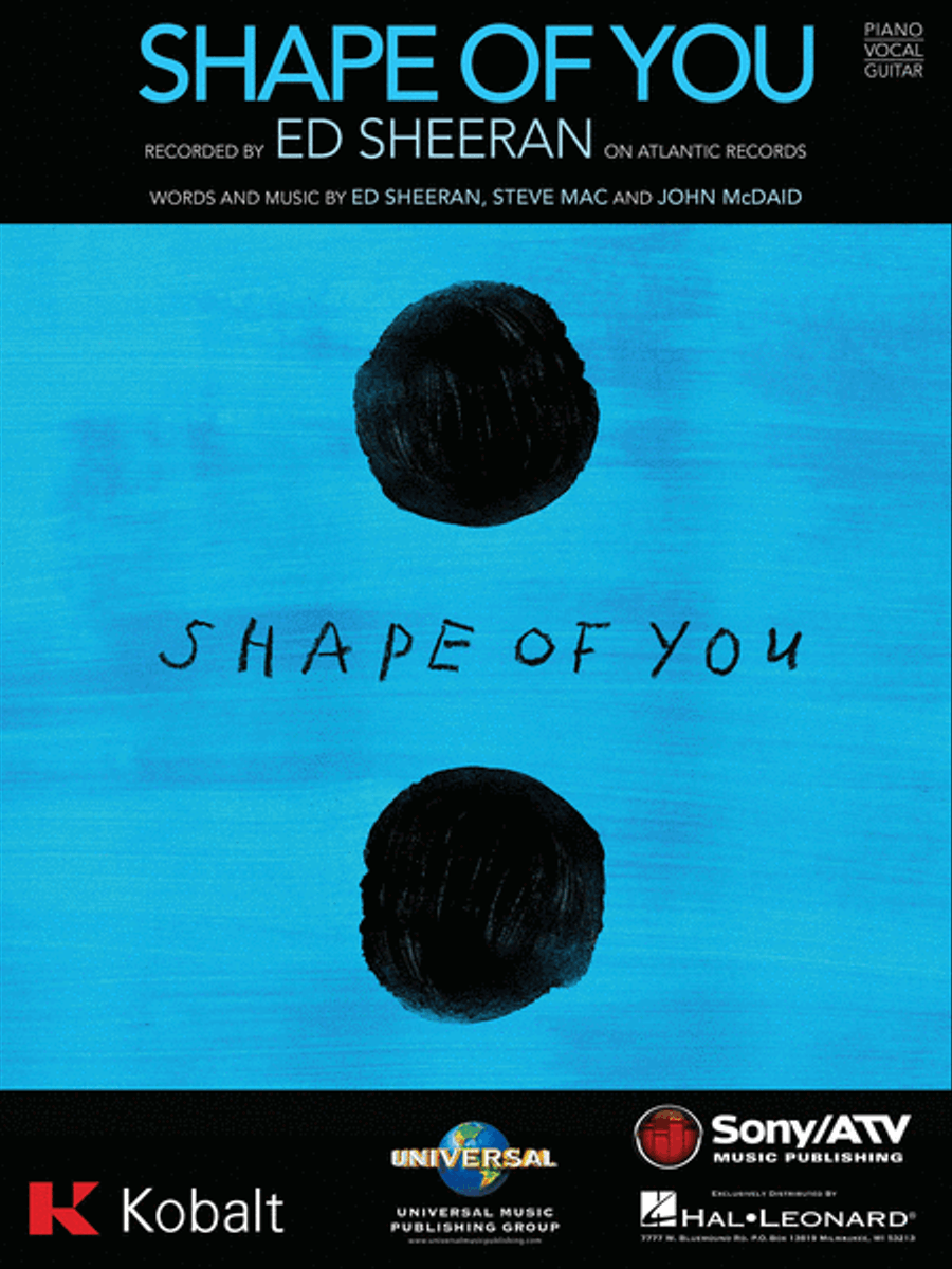 Shape of You Piano, Vocal, Guitar scores gallery preview page 1