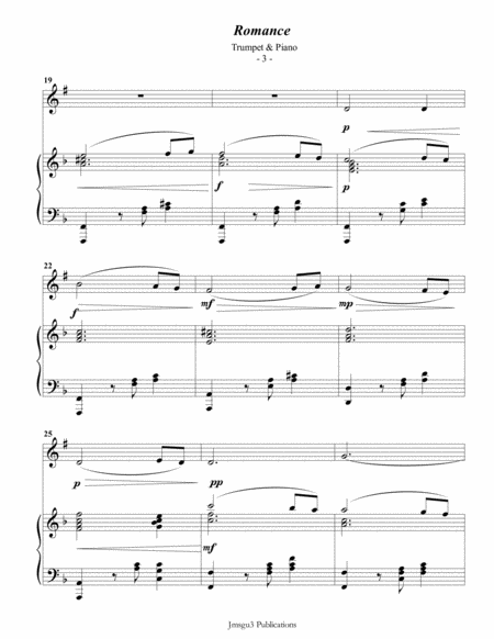 Saint-Saens: Romance for Trumpet & Piano image number null