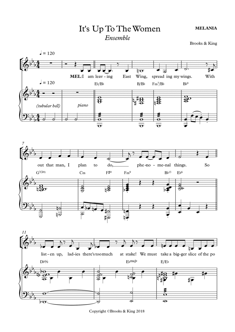 IT'S UP TO THE WOMEN Voice scores gallery preview page 1
