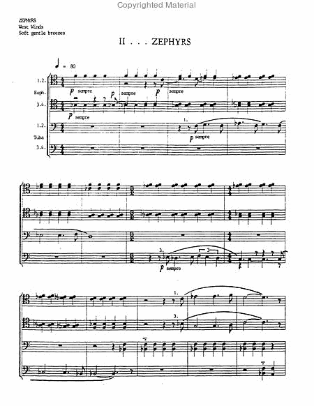 Winds: Five Descriptive Pieces for Tuba-Euphonium Octet
