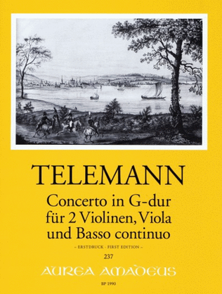 Book cover for Concerto in G major TWV 43:G8