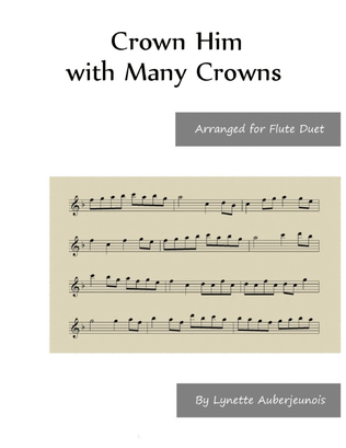Book cover for Crown Him with Many Crowns - Flute Duet