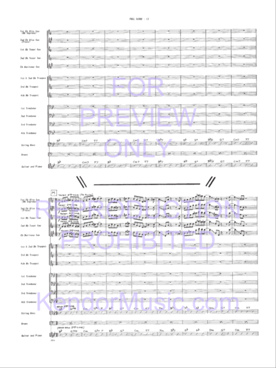 Fingers Jazz Ensemble scores gallery preview page 13