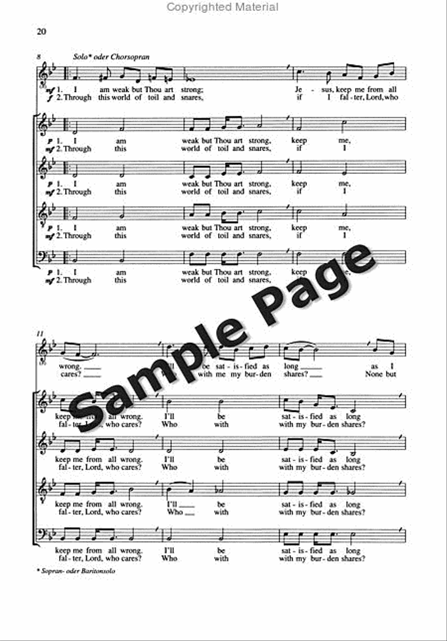 Spirituals And Gospels,4 Ch.sc 4-Part scores gallery preview page 21