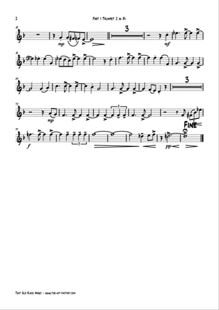 That Old Black Magic Horn scores gallery preview page 6
