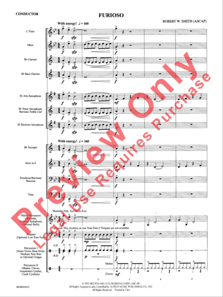 Furioso Concert Band scores gallery preview page 5
