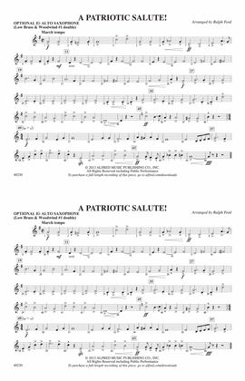 A Patriotic Salute!: Optional Alto Sax