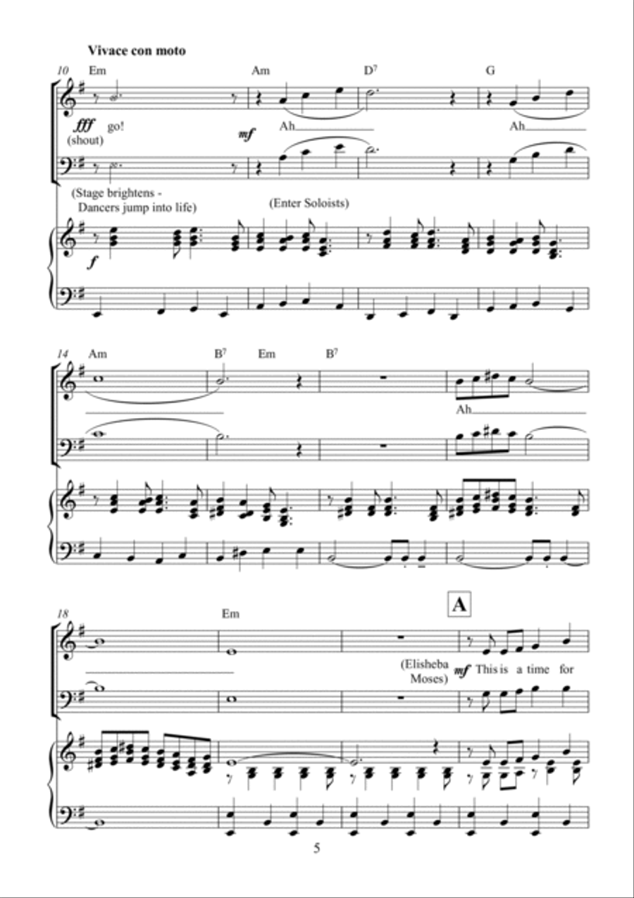 From Pharaoh To Freedom - a Roger Jones musical 4-Part scores gallery preview page 6