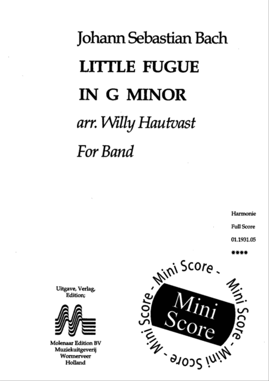 Little Fugue in G Minor image number null