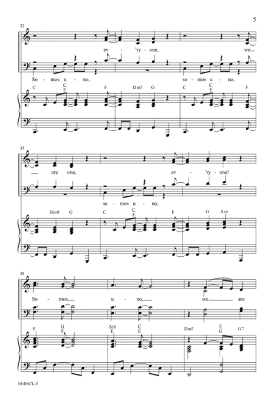 Somos Uno 4-Part scores gallery preview page 5