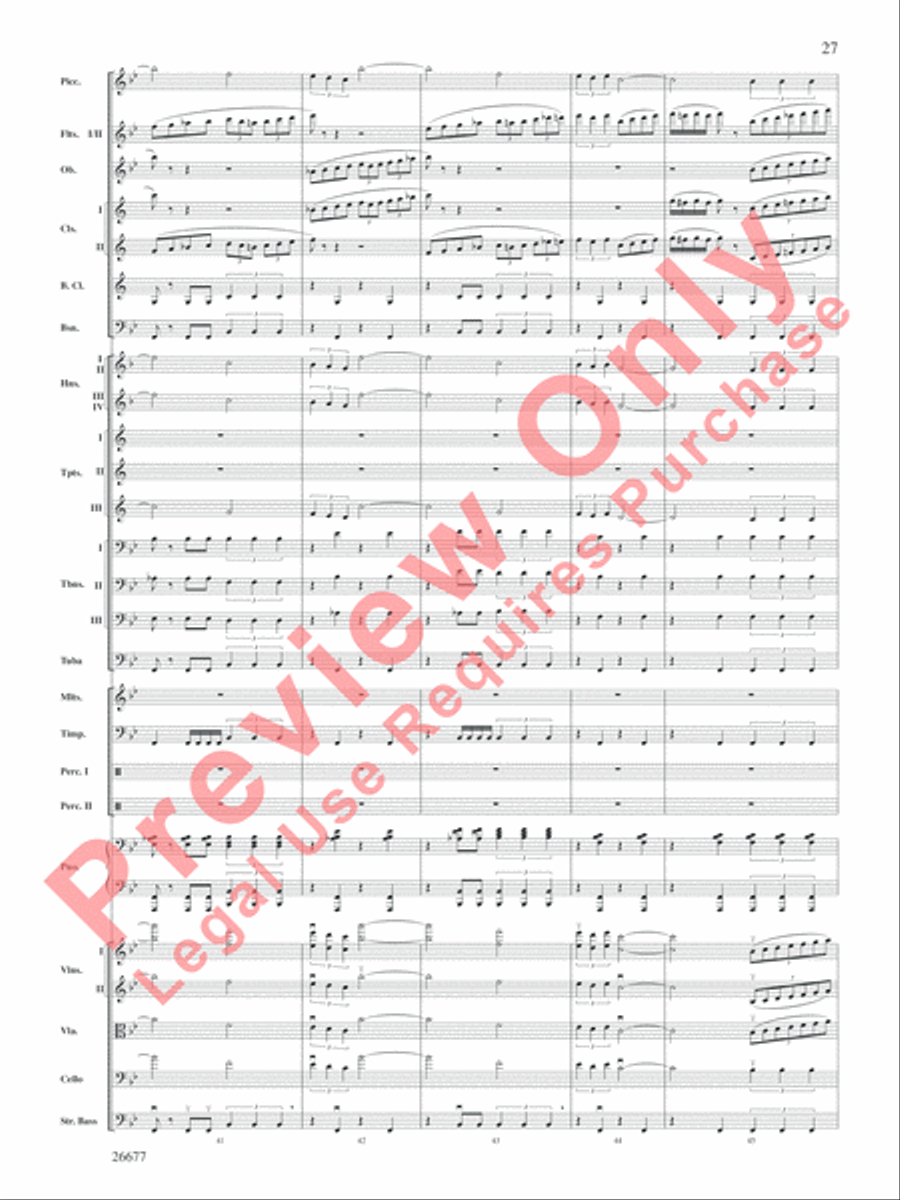 Star Wars Epic -- Part II, Suite from the Full Orchestra scores gallery preview page 28