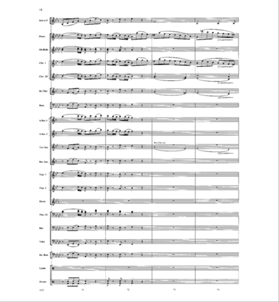 Romanza Concert Band scores gallery preview page 17