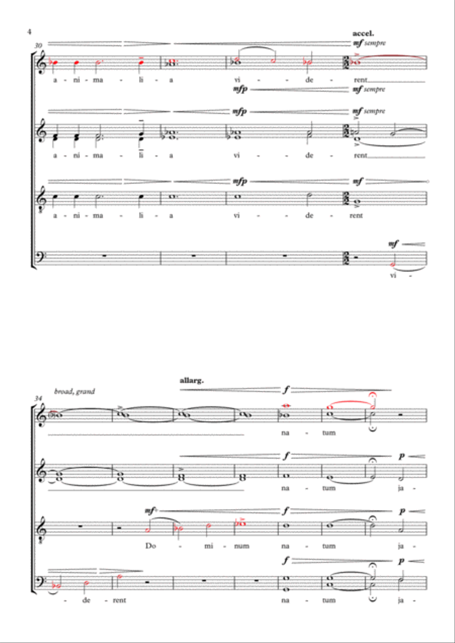 O magnum mysterium - SATB 4-Part scores gallery preview page 6