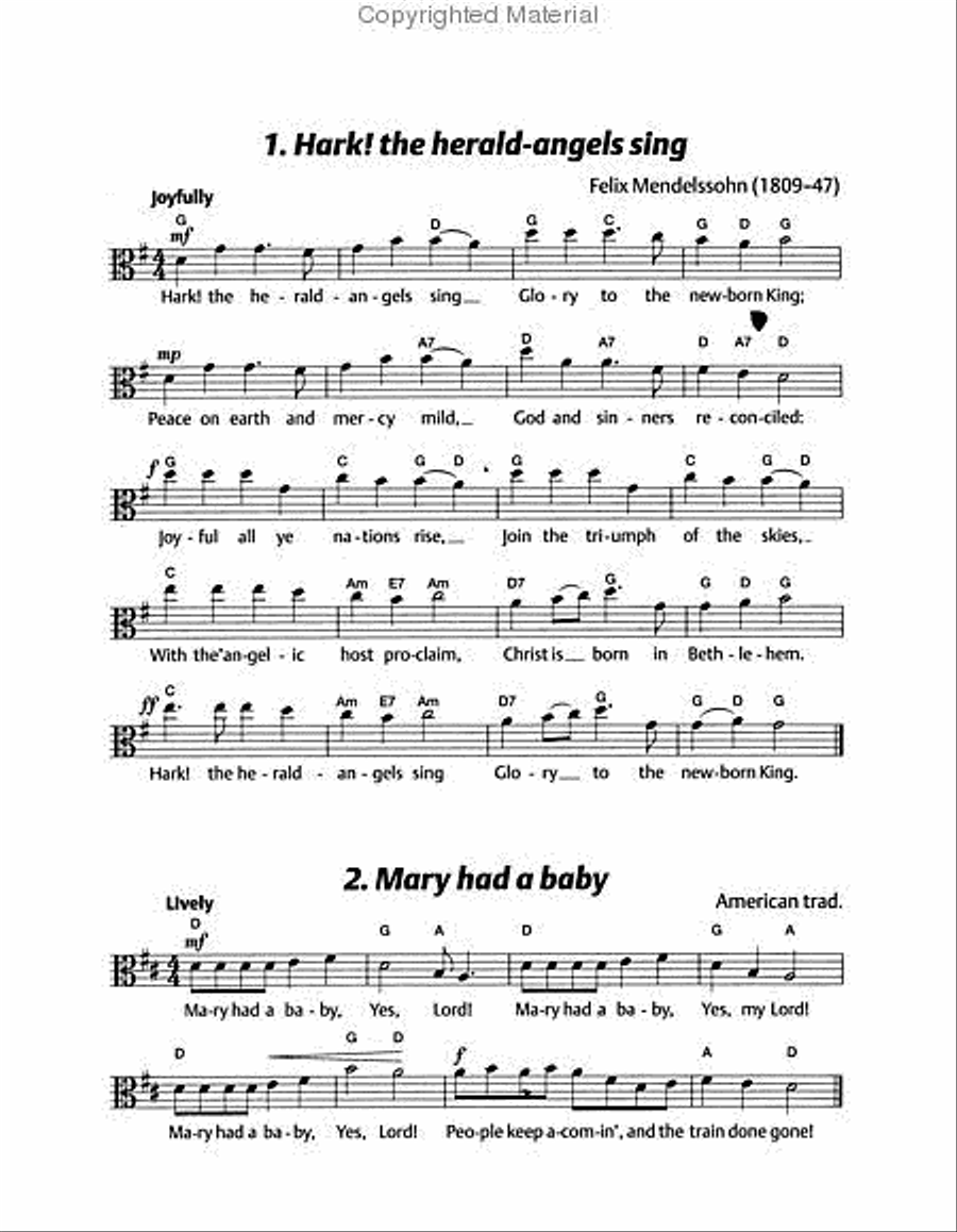 Viola Time Christmas Viola Solo scores gallery preview page 2