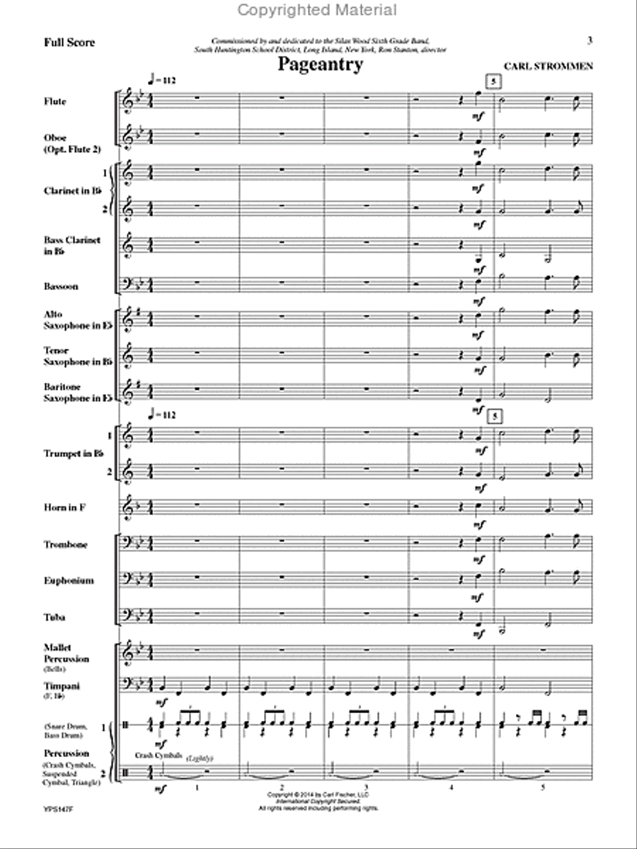 Pageantry Concert Band scores gallery preview page 2