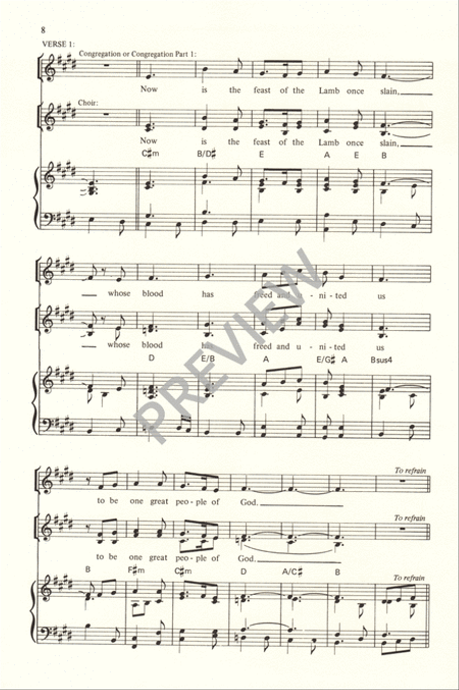 Now the Feast and Celebration 4-Part scores gallery preview page 10