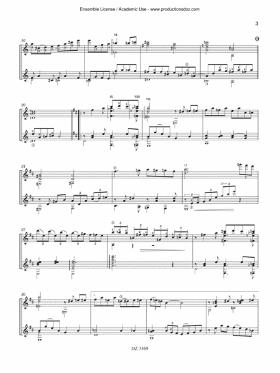 Modinha - Choro Classical Guitar scores gallery preview page 3