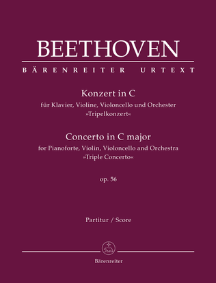 Book cover for Concerto for Piano, Violin, Violoncello and Orchestra C major op. 56 'Triple Concerto'