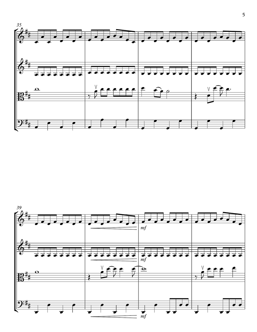 The Middle String Quartet scores gallery preview page 5