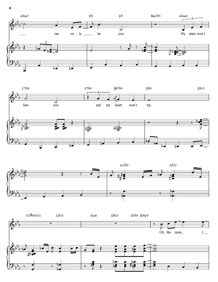 The More I See You Piano, Vocal, Guitar scores gallery preview page 4