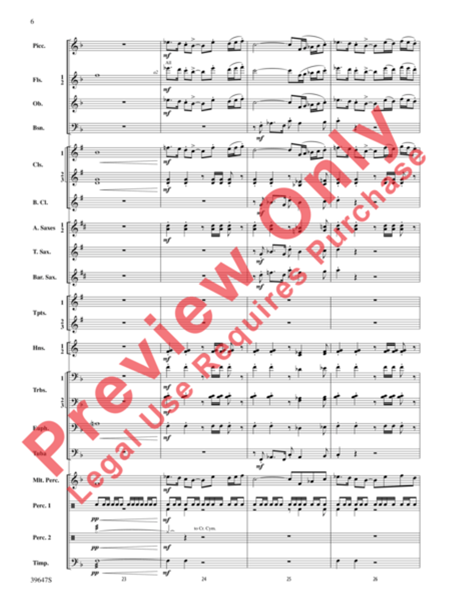 Oak Island Odyssey Concert Band scores gallery preview page 7