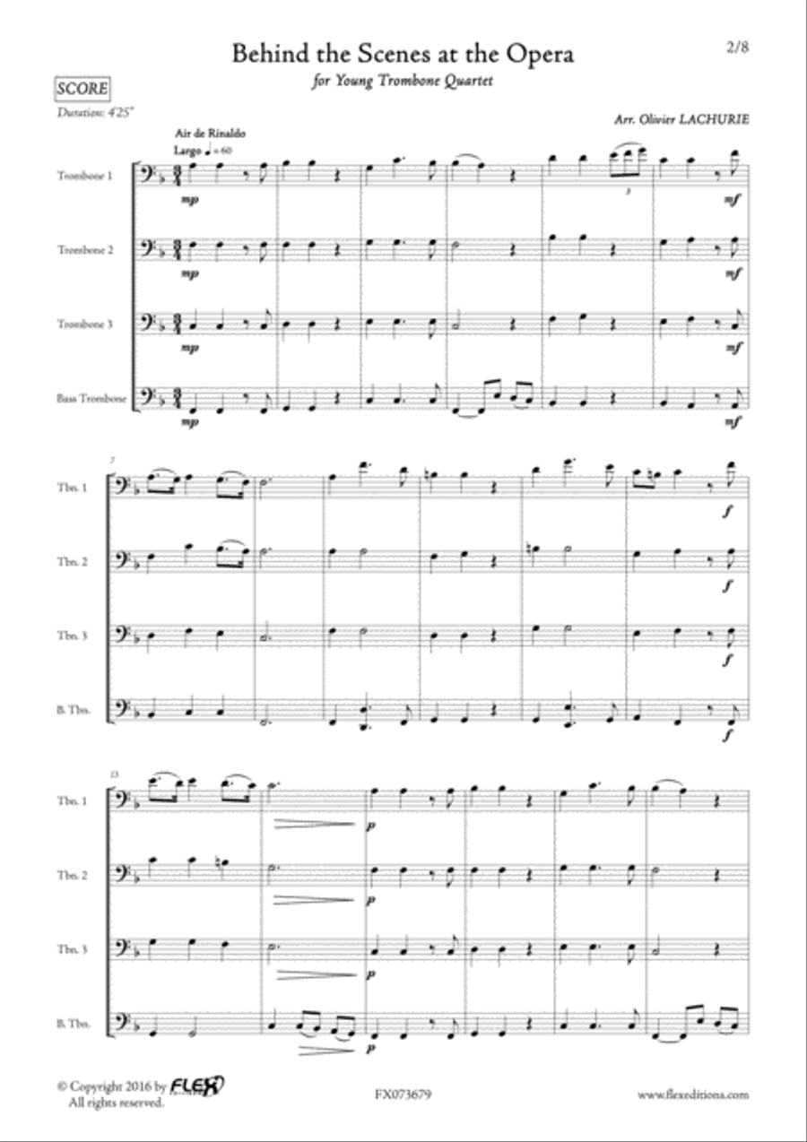 Behind the Scenes at the Opera Trombone scores gallery preview page 2