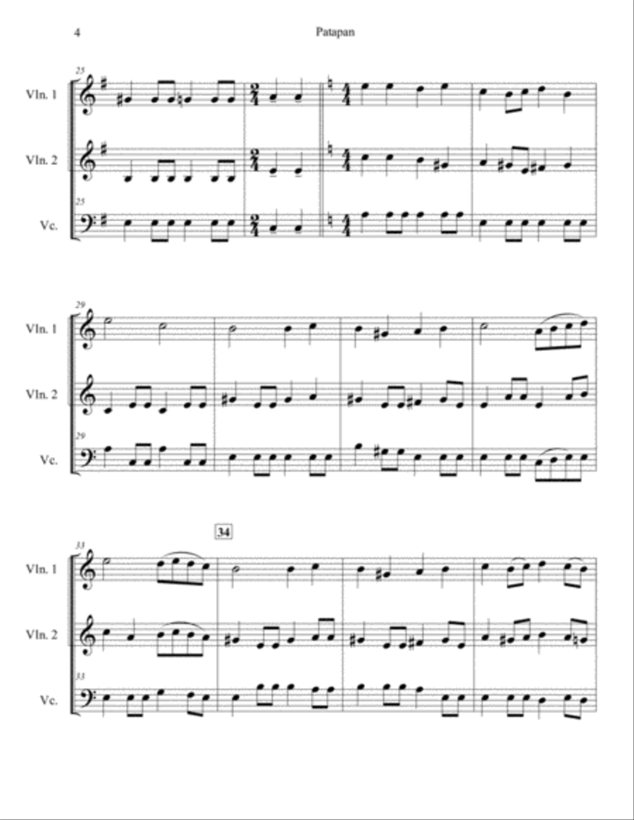 Patapan for String Trio String Trio scores gallery preview page 4