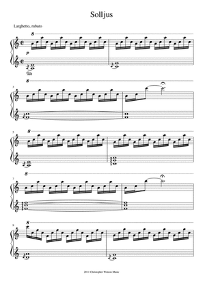 Solljus - for Solo Piano