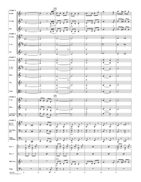 The Polar Express (arr. Johnnie Vinson) - Conductor Score (Full Score)