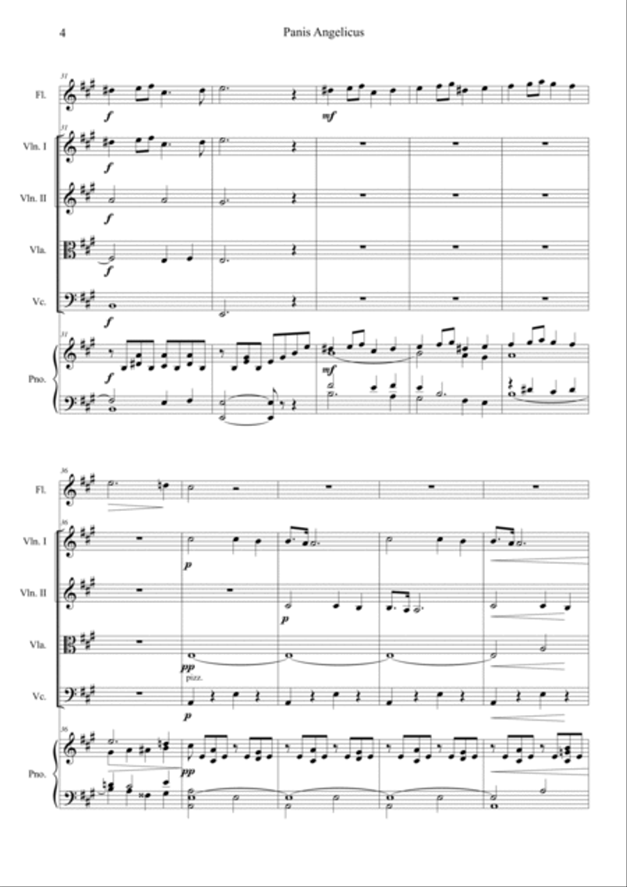 Panis Angelicus Orchestra scores gallery preview page 4