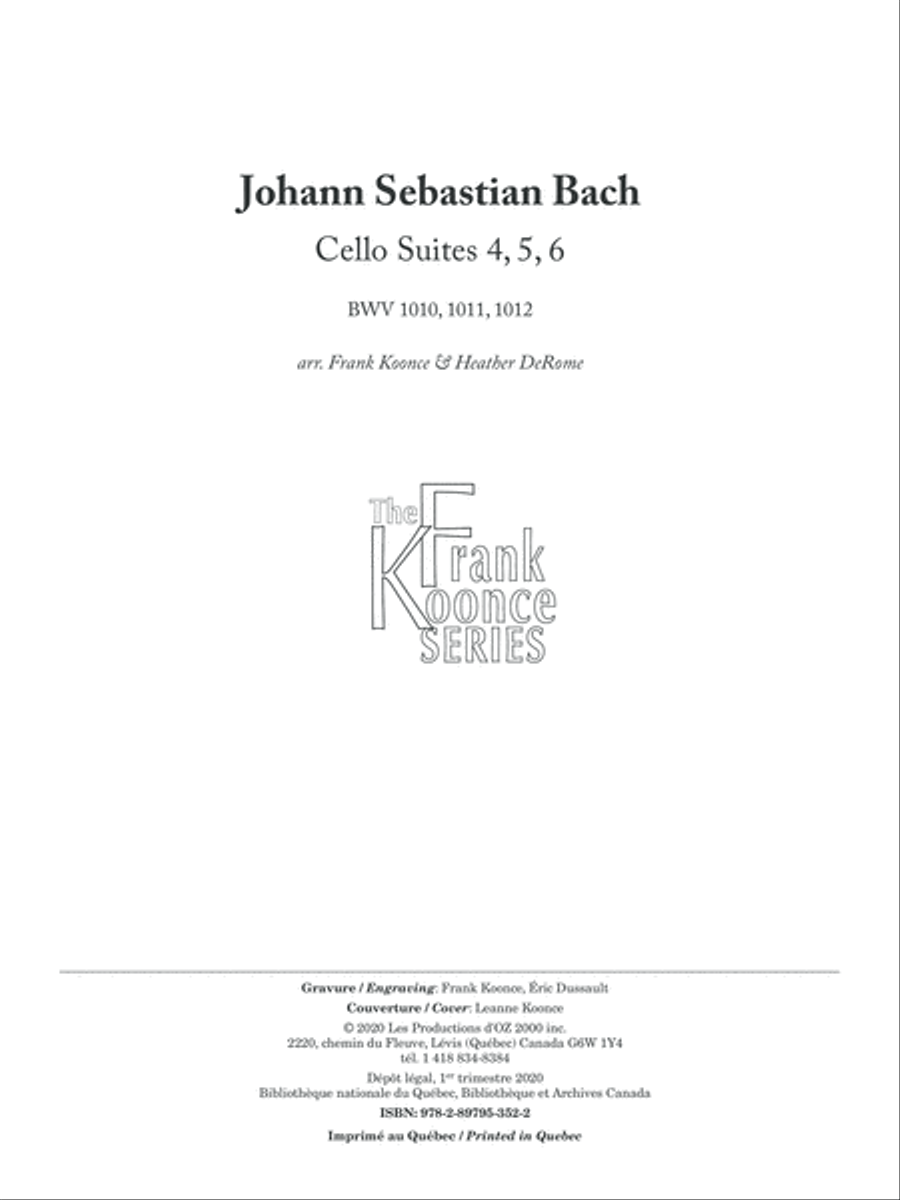 Cello Suites 4, 5, 6 BWV 1010, 1011, 1012 Cello scores gallery preview page 2