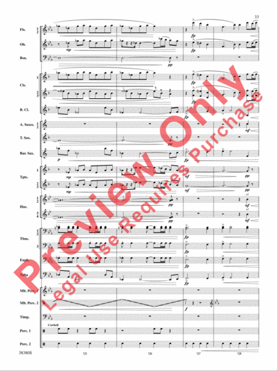 And In the End It Was Earth Concert Band scores gallery preview page 34