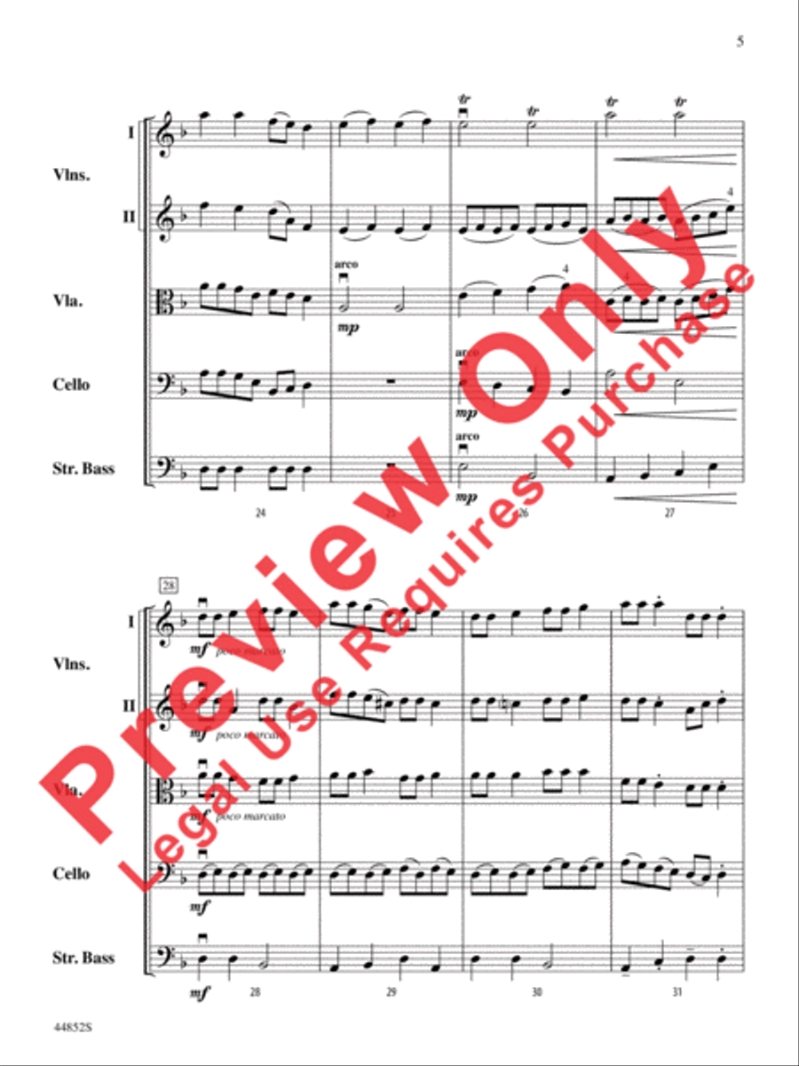 Dreidl Variants String Orchestra scores gallery preview page 18