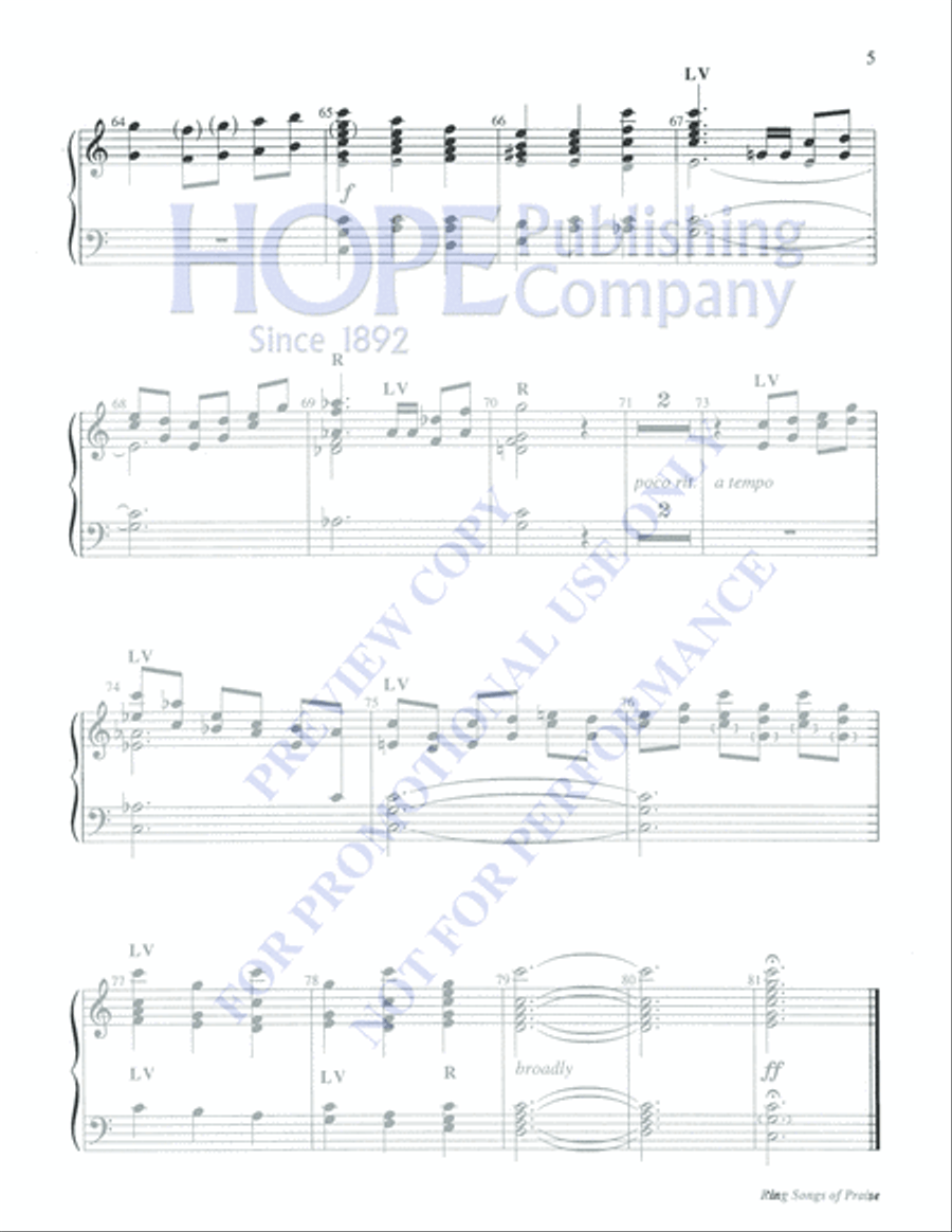 Ring Songs of Praise Ring Songs of Praise 3-Octaves scores gallery preview page 5