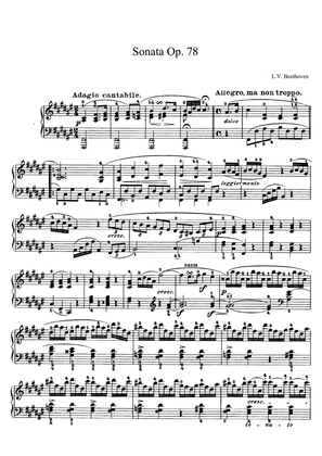 Beethoven Sonata No. 24 Op. 78 in F-sharp Major