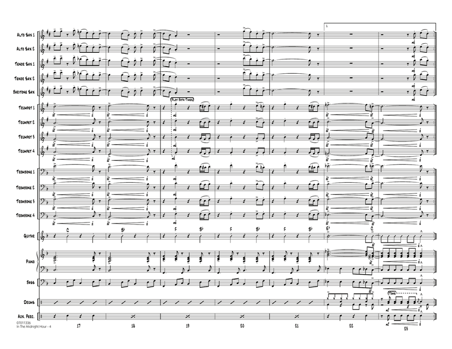 In The Midnight Hour - Full Score Jazz Ensemble scores gallery preview page 4