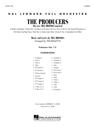 Book cover for The Producers (arr. Ted Ricketts) - Full Score