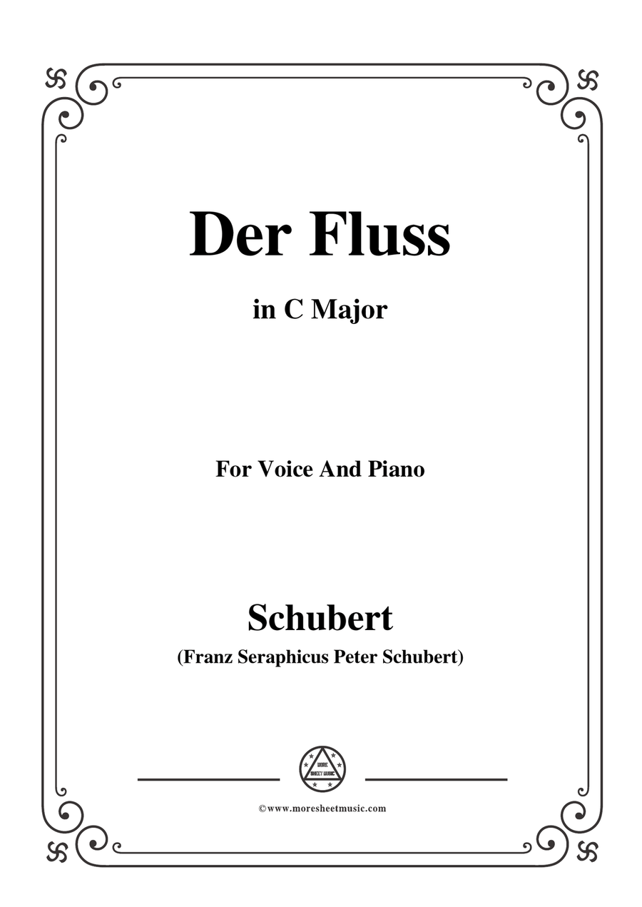 Schubert-Der Fluss,in C Major,for Voice&Piano