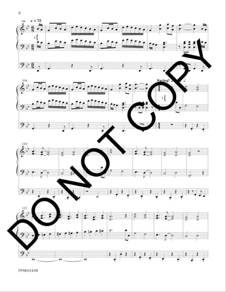 Ritornello and Variations on Llangloffan Organ scores gallery preview page 6