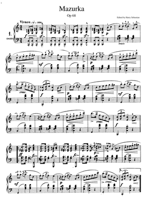 Chopin, Mazurkas Op. 68