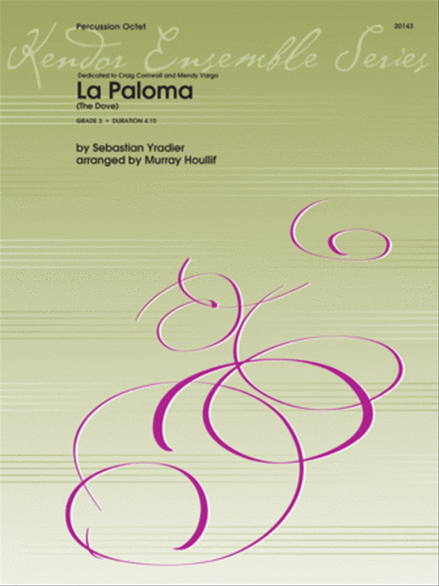 La Paloma (The Dove) Percussion Ensemble scores gallery preview page 1