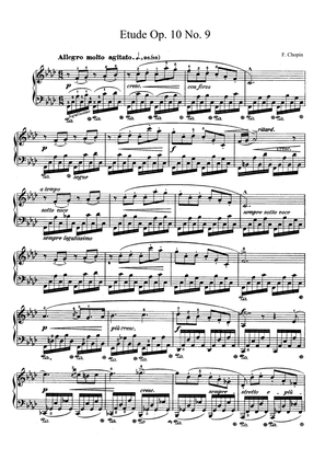Chopin Etude Op. 10 No. 9 in F Minor