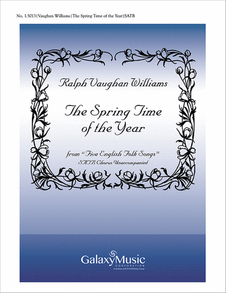 Five English Folk-Songs: 2. The Spring Time of the Year 4-Part scores gallery preview page 1