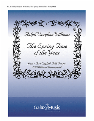 Book cover for Five English Folk-Songs: 2. The Spring Time of the Year