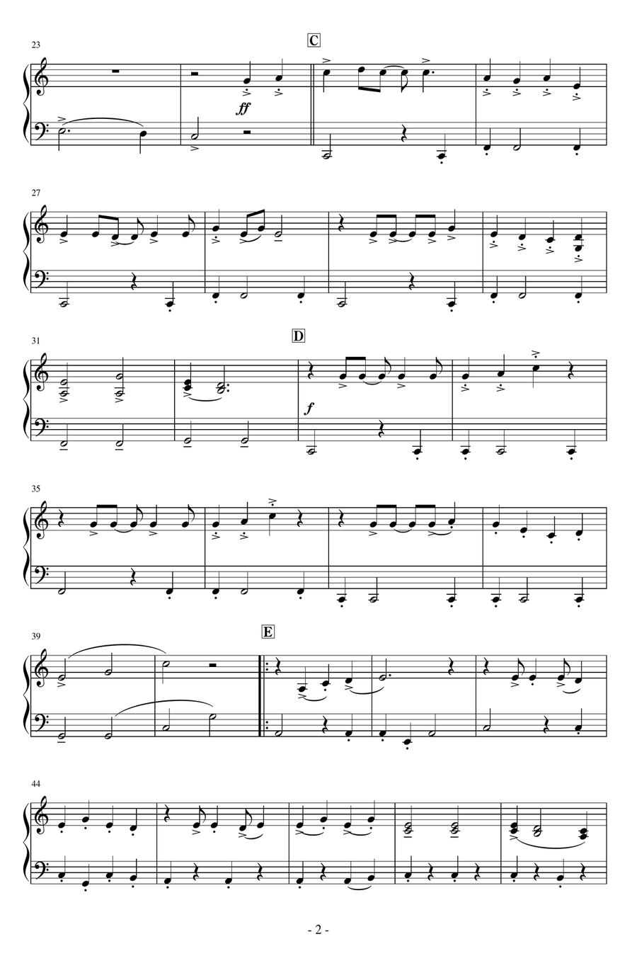 Where You Are Where You Are Easy Piano scores gallery preview page 2