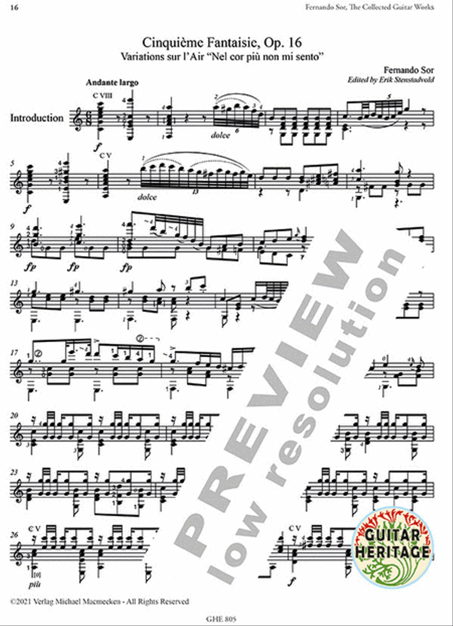 Collected Works for Guitar Vol. 5 Vol. 5 Classical Guitar scores gallery preview page 2