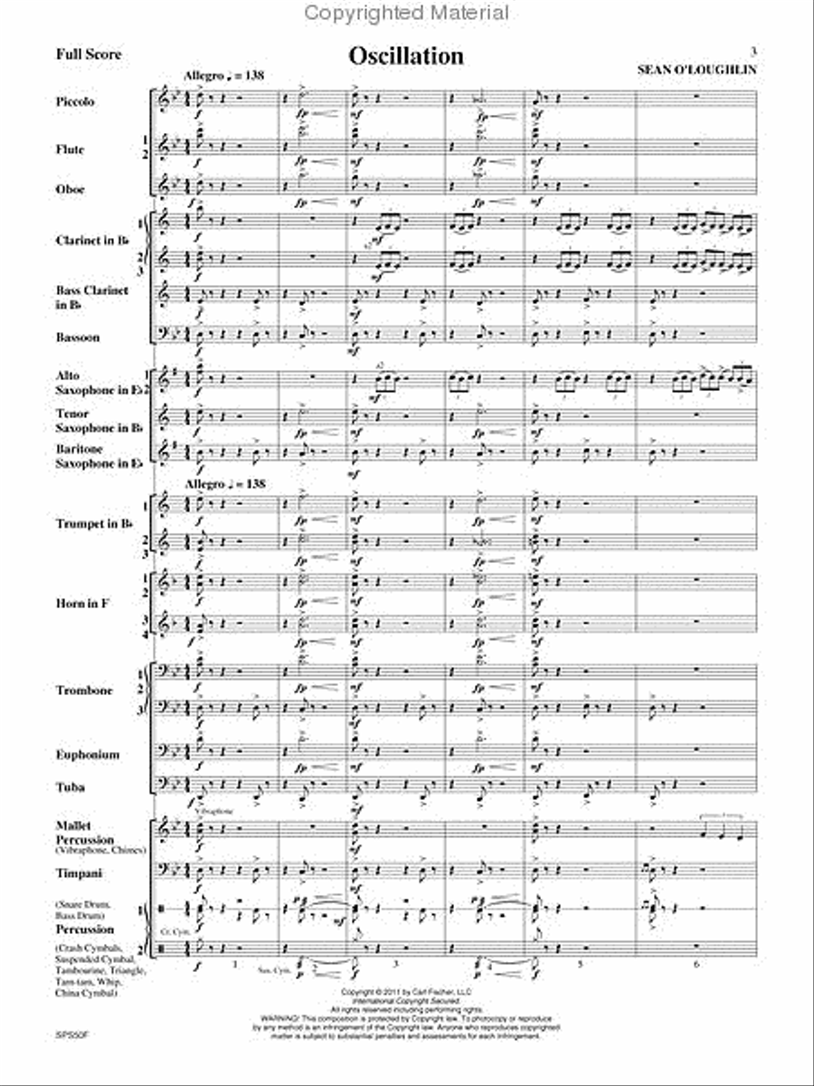 Oscillation Oscillation Concert Band scores gallery preview page 2